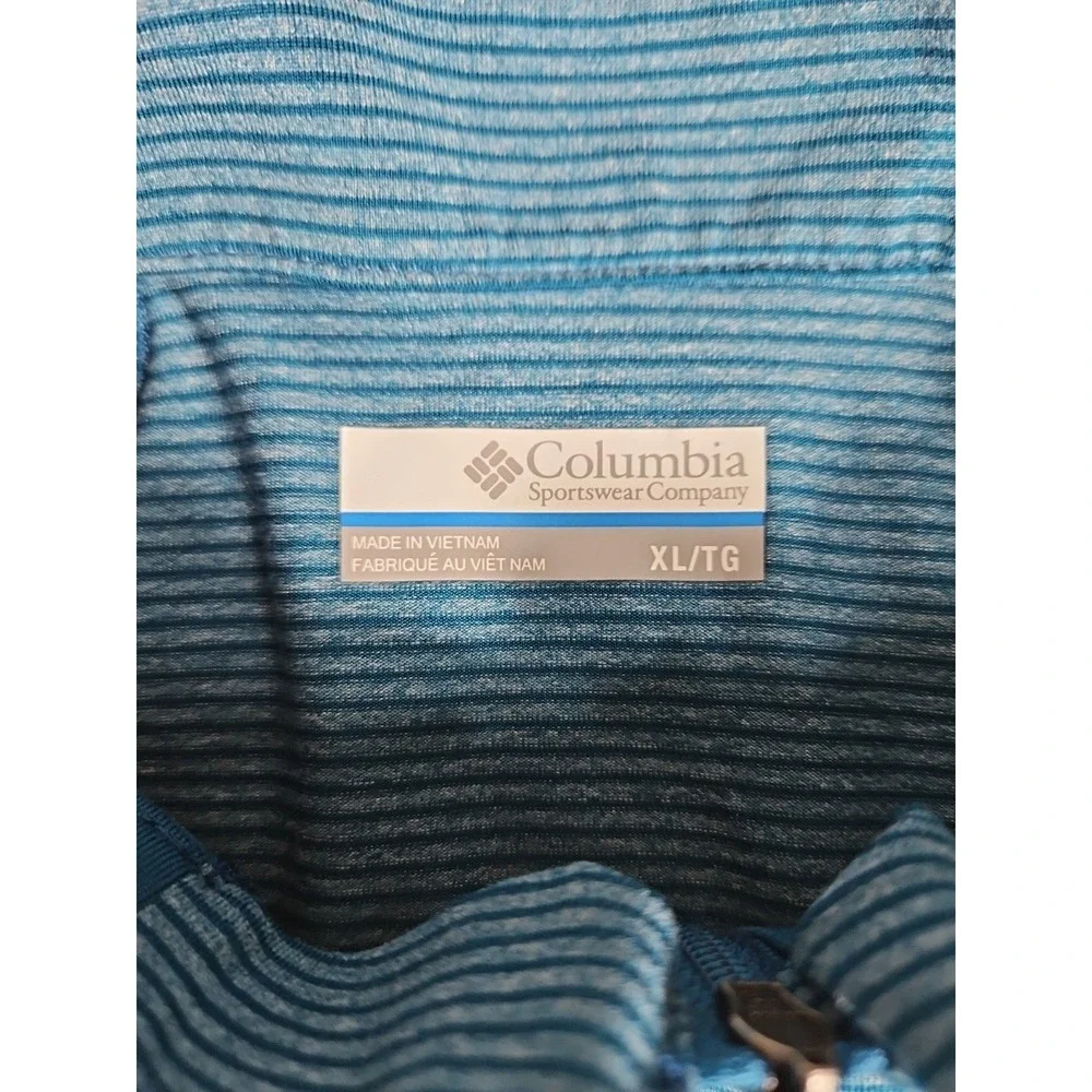 Columbia Sportswear Mens Upward II Half Zip Pullover Size XL Striped